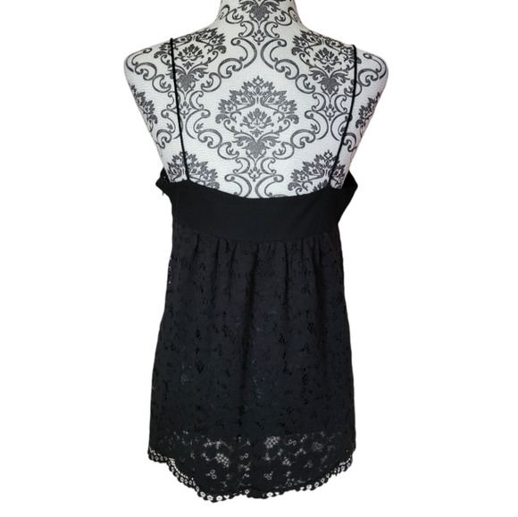 Club Monaco black lace babydoll top size 6 - Picture 2 of 13